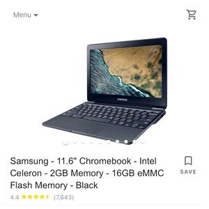 Black Samsung chrome book
